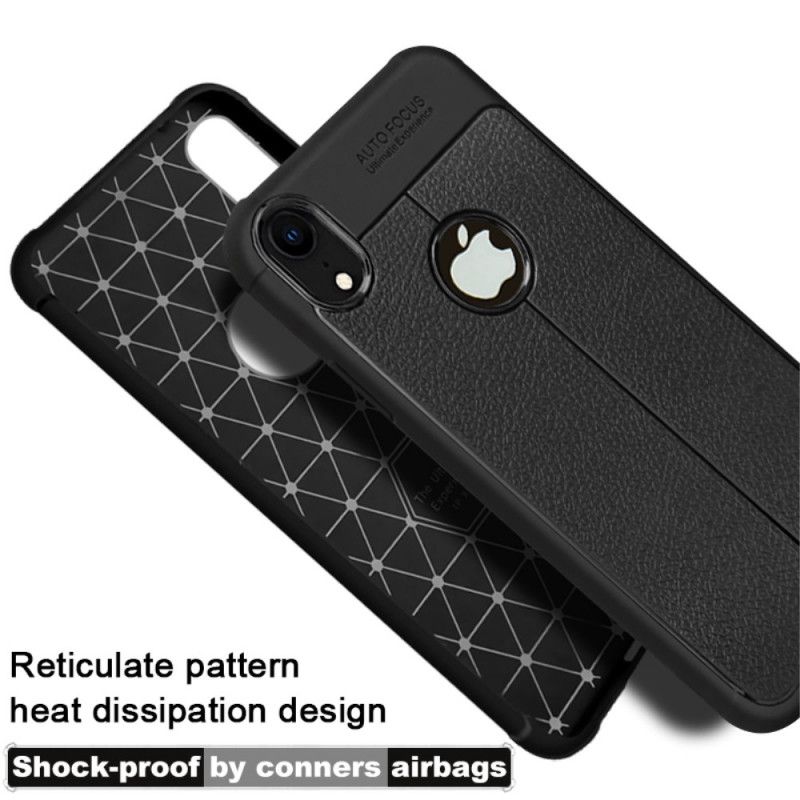 Coque iPhone Xr Imak Simili Cuir Couture