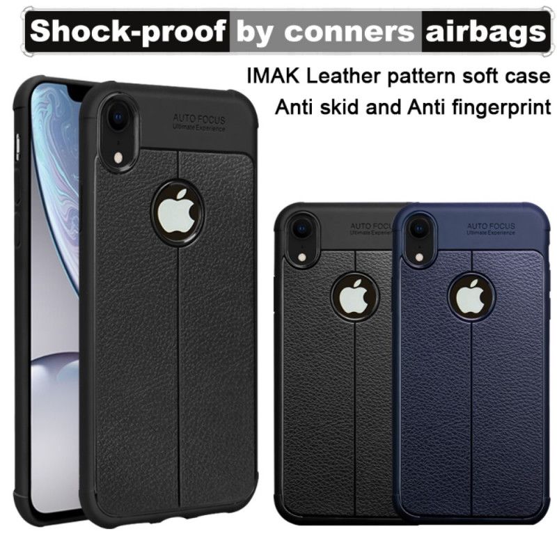 Coque iPhone Xr Imak Simili Cuir Couture