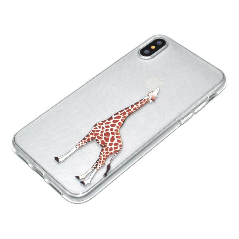 Coque iPhone Xr Jeux De Girafe Logo