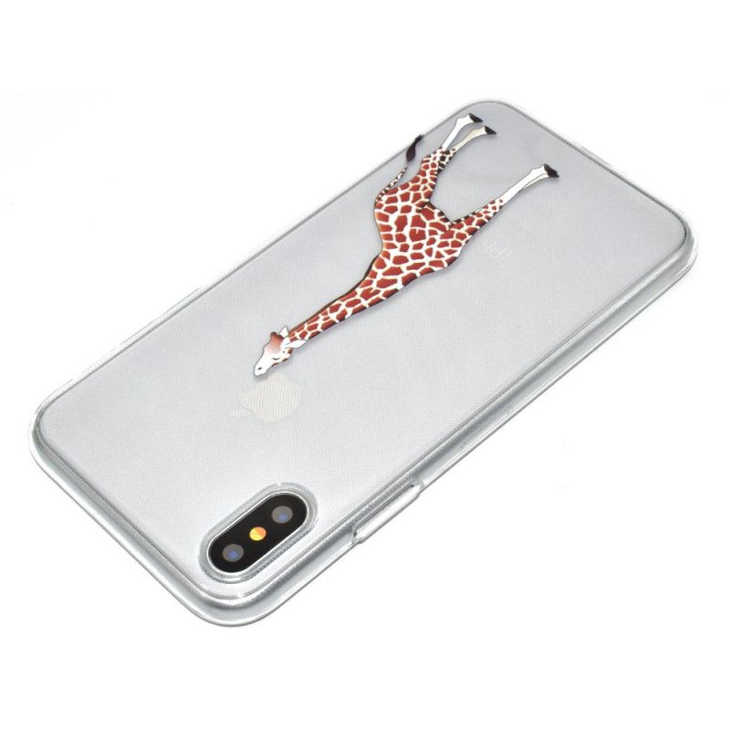 Coque iPhone Xr Jeux De Girafe Logo