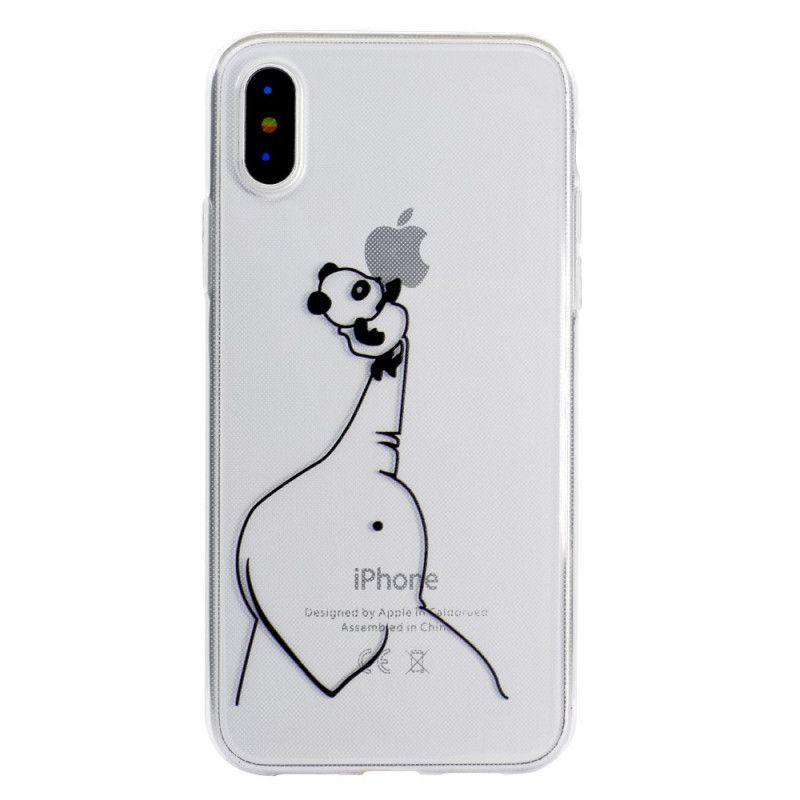 Coque iPhone Xr Jeux De Panda Logo 3