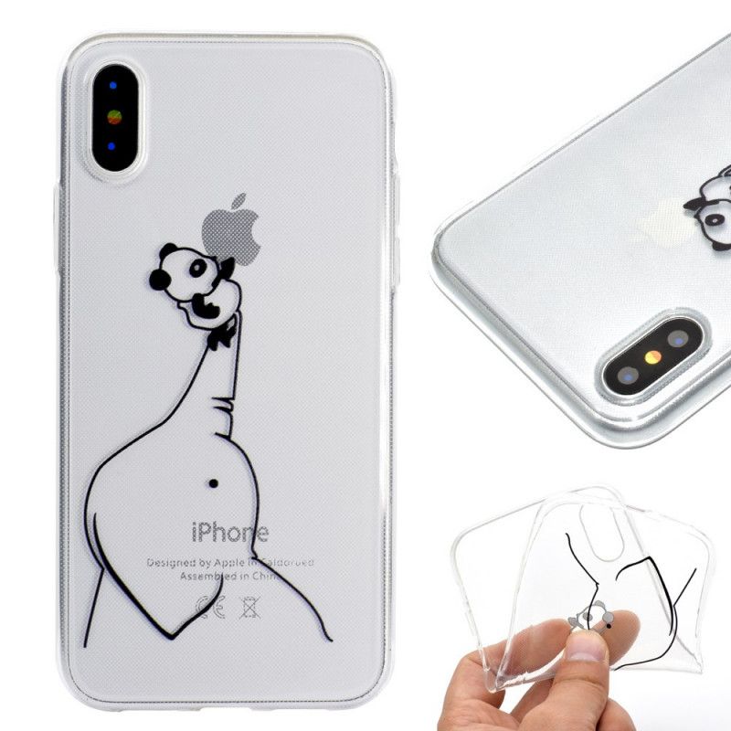 Coque iPhone Xr Jeux De Panda Logo 3