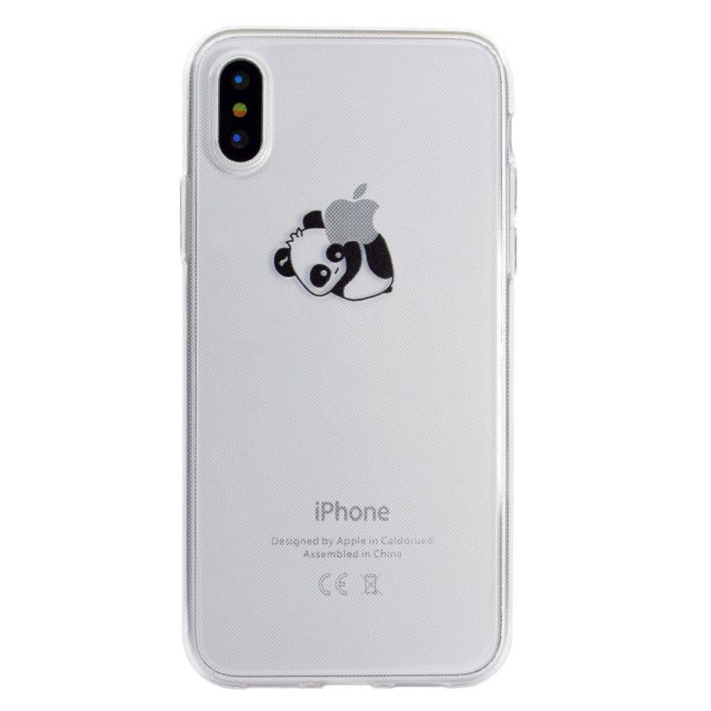 Coque iPhone Xr Jeux De Panda Logo