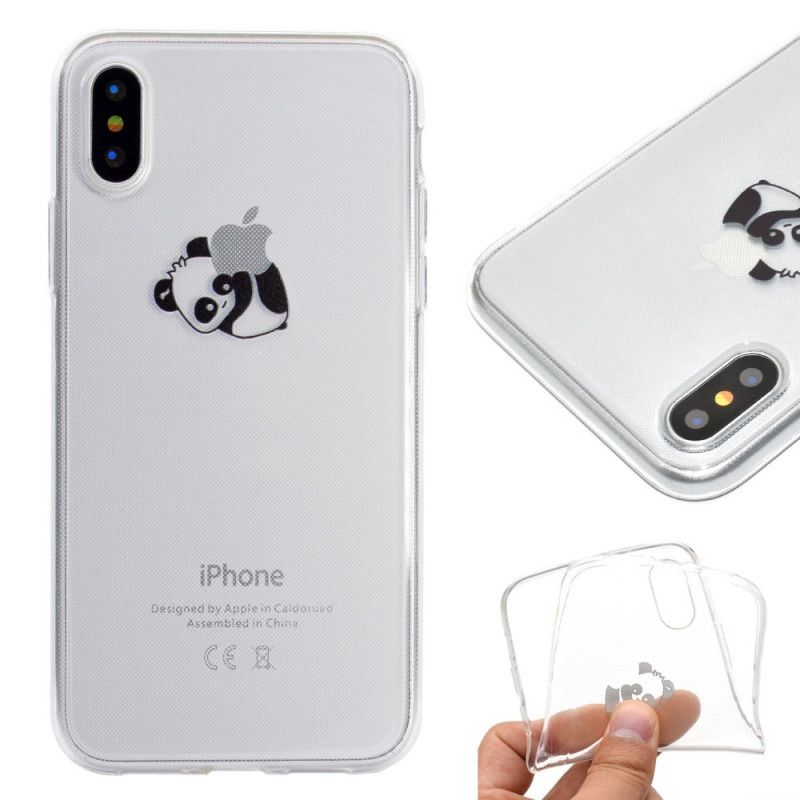 Coque iPhone Xr Jeux De Panda Logo