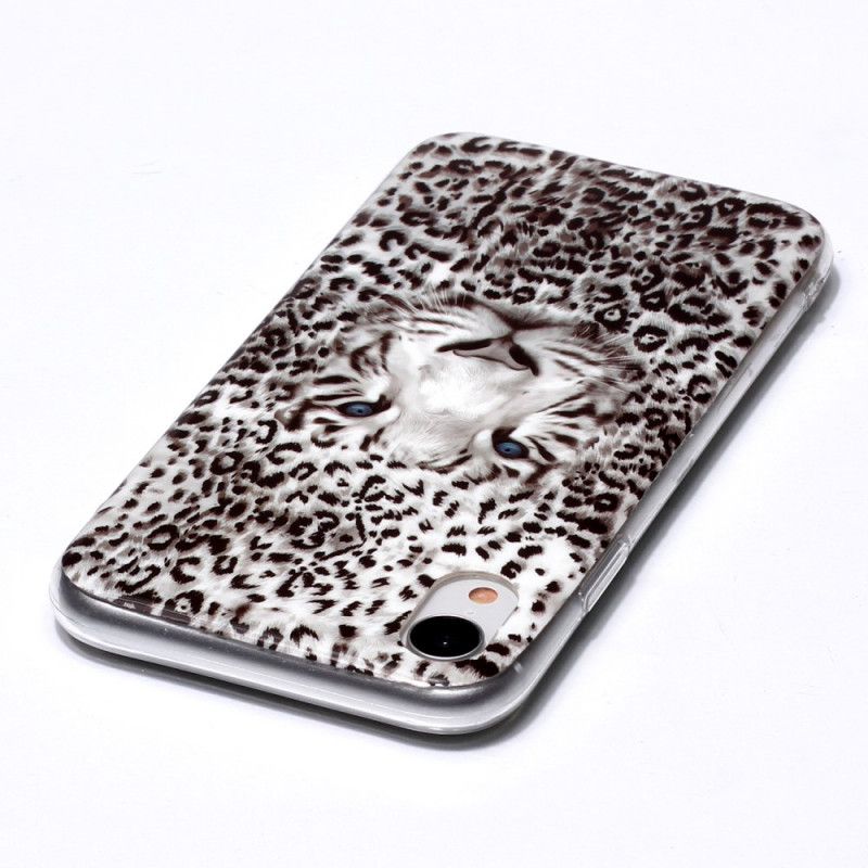 Coque iPhone Xr Leopard Fluorescente