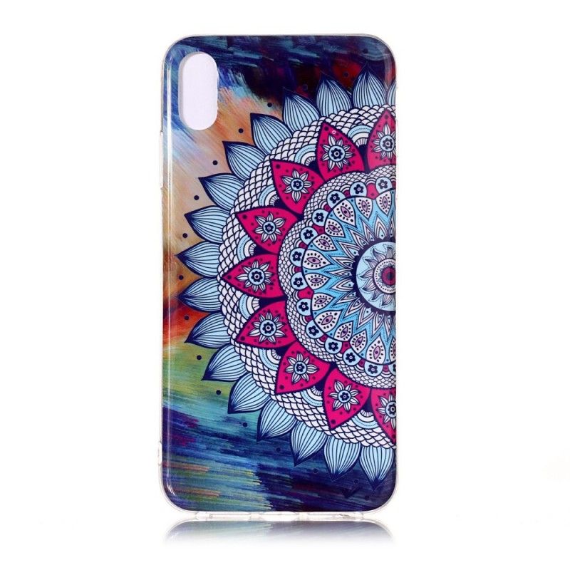 Coque iPhone Xr Mandala Coloré Fluorescente