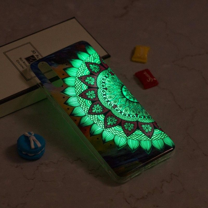 Coque iPhone Xr Mandala Coloré Fluorescente