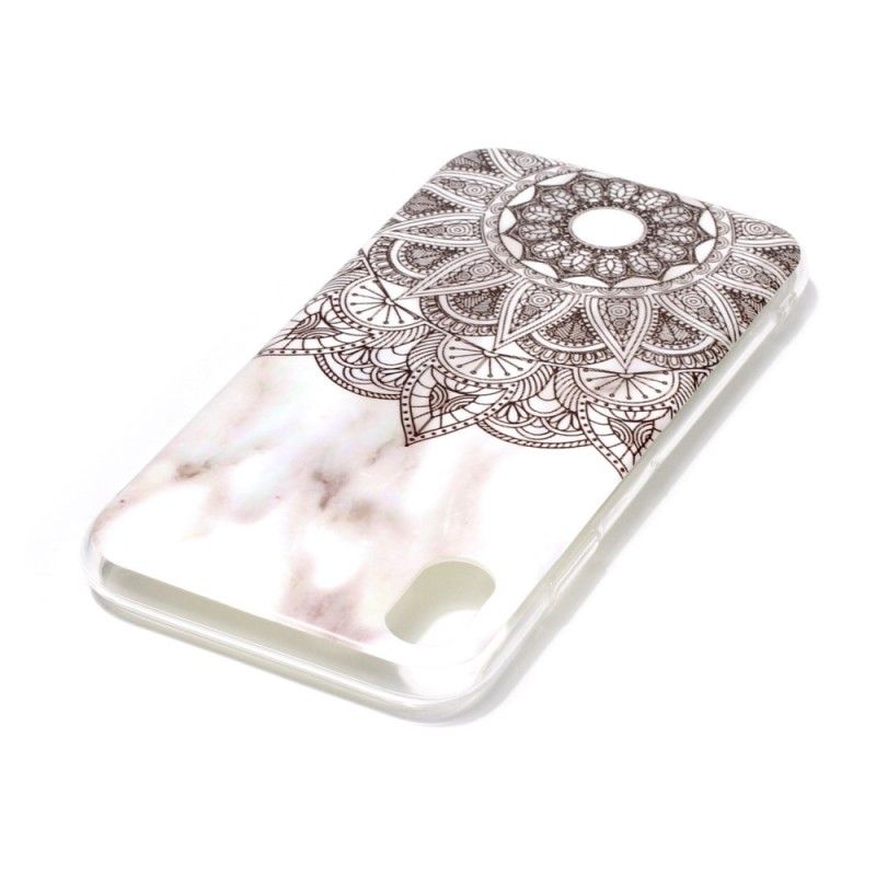 Coque iPhone Xr Mandala Marbré