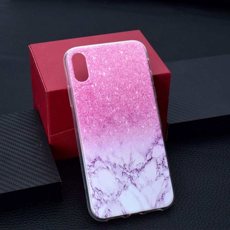 Coque iPhone Xr Marbre