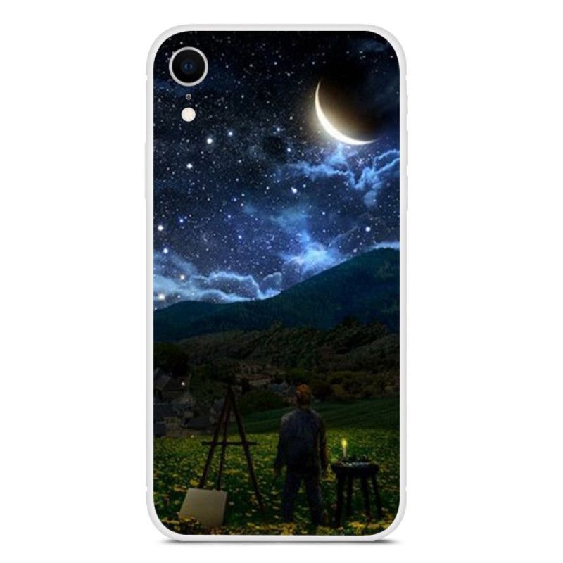 Coque iPhone Xr Peintre Dans La Nuit