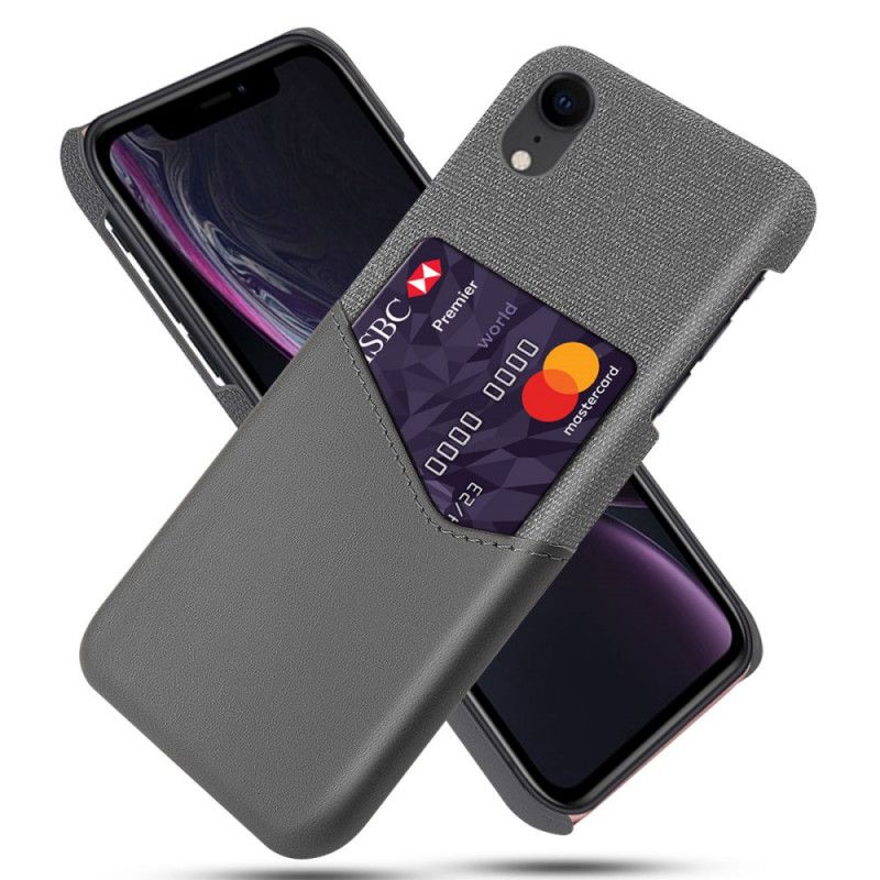 Coque iPhone Xr Porte-carte Ksq