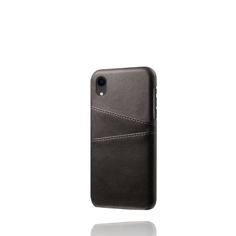 Coque iPhone Xr Porte Cartes Effet Cuir