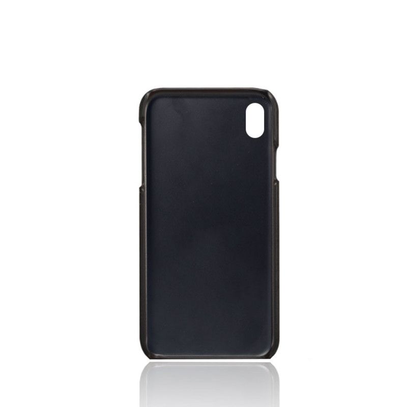 Coque iPhone Xr Porte Cartes Effet Cuir