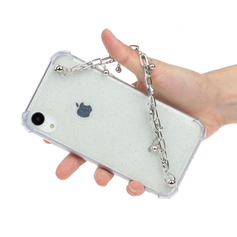 Coque iPhone Xr Silicone Bracelet Breloque