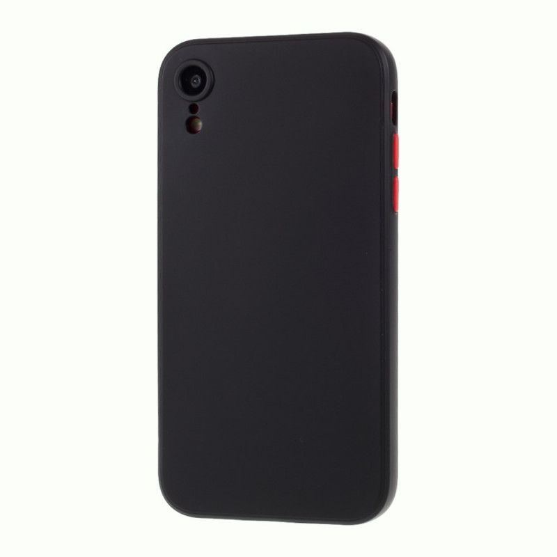 Coque iPhone Xr Silicone Flexible Bouton Coloré