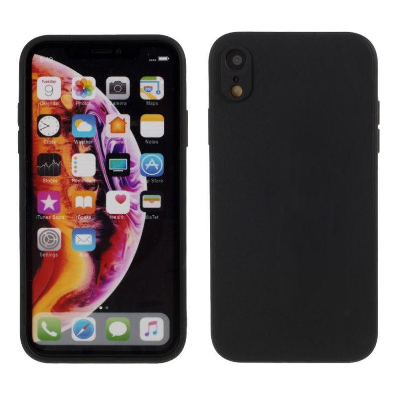 Coque iPhone Xr Silicone Mat Pure Color