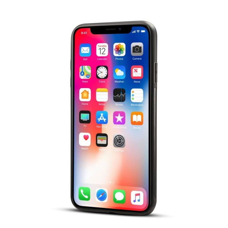 Coque iPhone Xr Simili Cuir Porte-carte Support