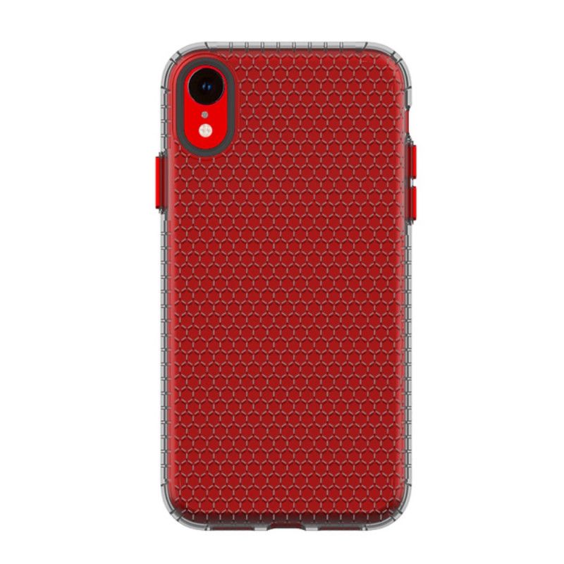 Coque iPhone Xr Style Nid D'abeille Design