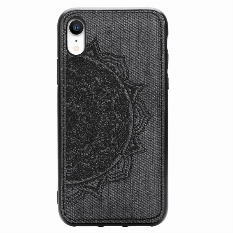 Coque iPhone Xr Texture Tissu Et Mandala