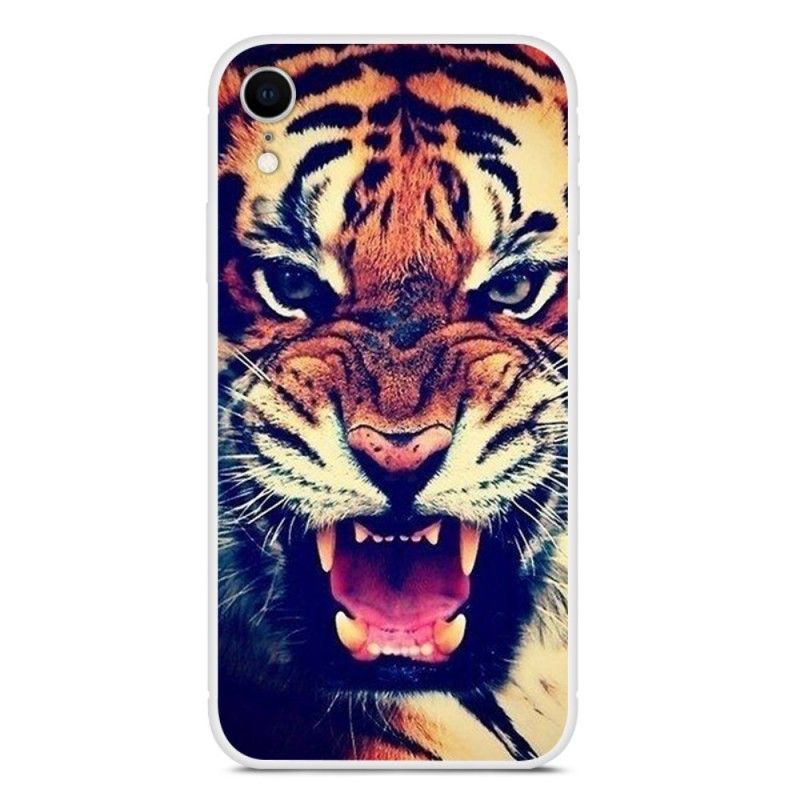 Coque iPhone Xr Tigre De Face