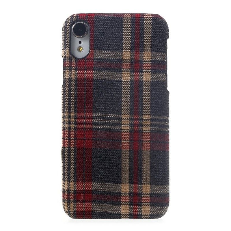 Coque iPhone Xr Tissu Écossais