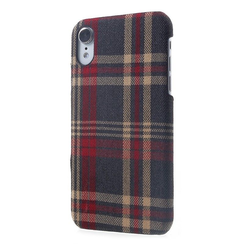 Coque iPhone Xr Tissu Écossais