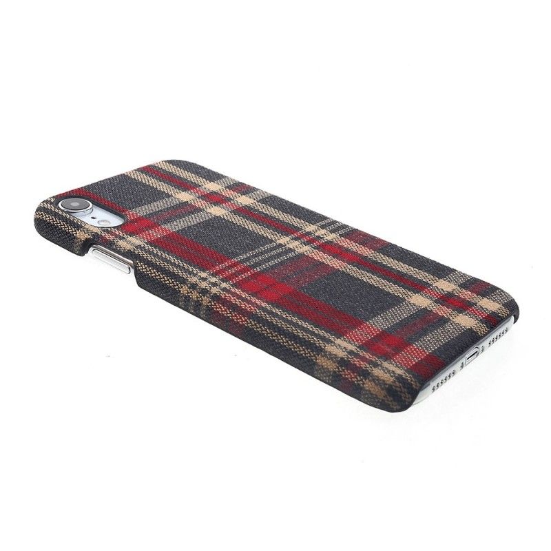 Coque iPhone Xr Tissu Écossais