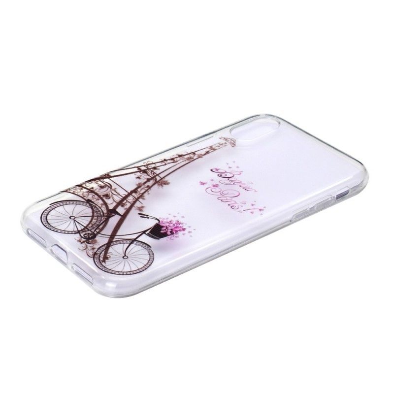 Coque iPhone Xr Transparente Bonjour Paris