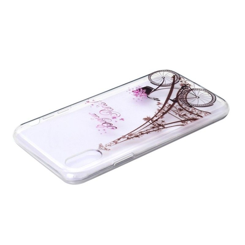 Coque iPhone Xr Transparente Bonjour Paris