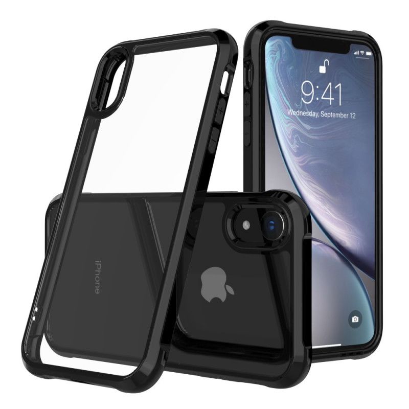 Coque iPhone Xr Transparente Leeu Coussins Protecteurs