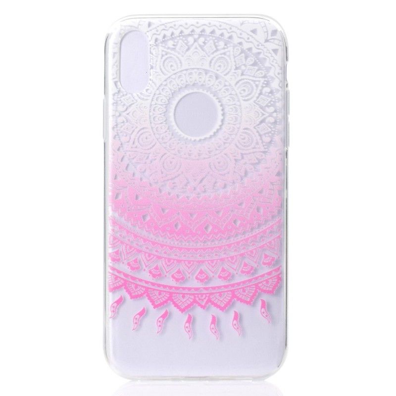 Coque iPhone Xr Transparente Mandala Coloré