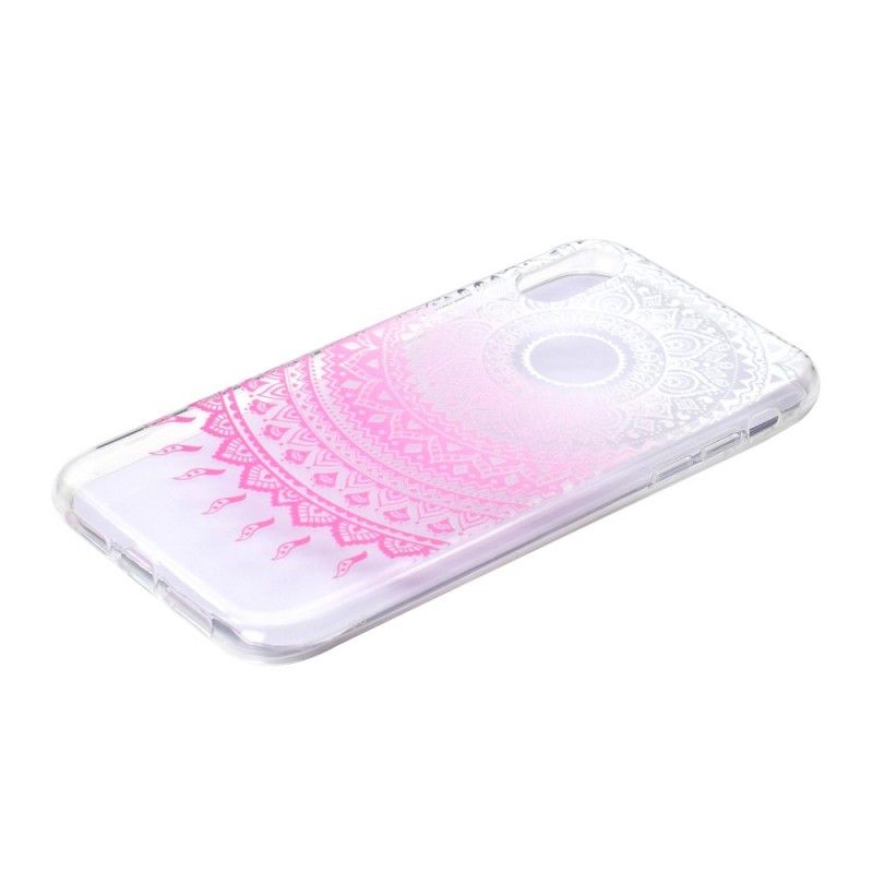 Coque iPhone Xr Transparente Mandala Coloré