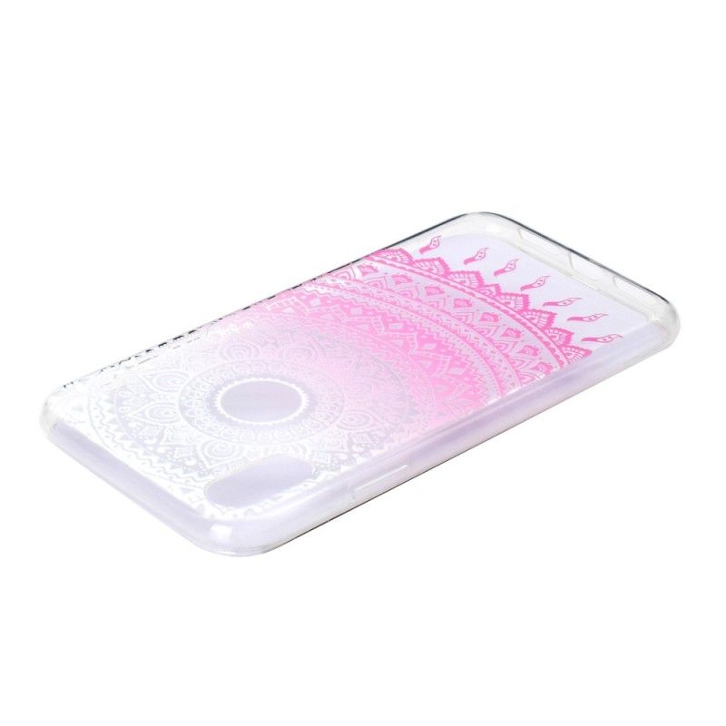 Coque iPhone Xr Transparente Mandala Coloré