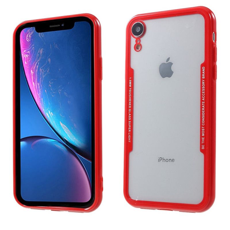 Coque iPhone Xr Transparente Rebords Silicone