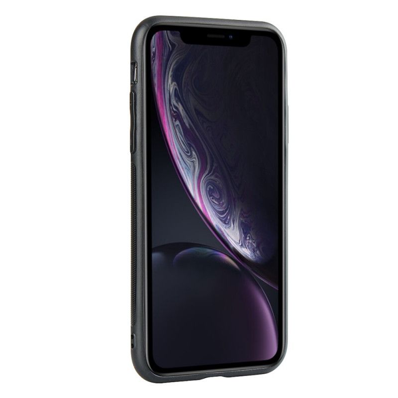 Coque iPhone Xr Véritable Cuir Sangle Et Porte-carte