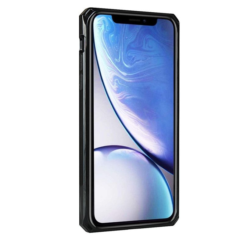 Coque iPhone Xr Véritable Cuir Sangle, Porte-carte Et Lanière