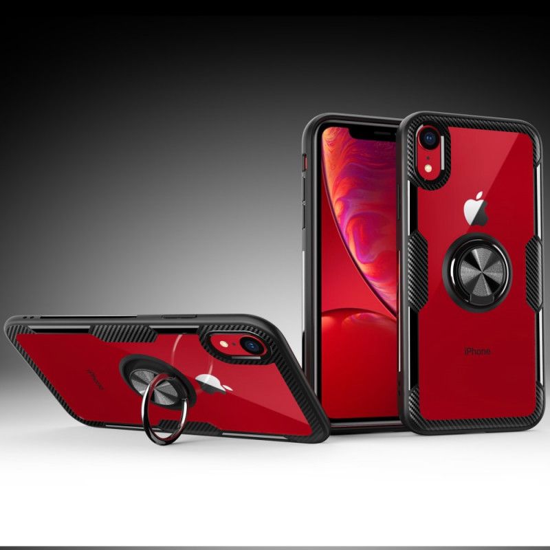 Coque iPhone Xr Verre Trempé Anneau-support