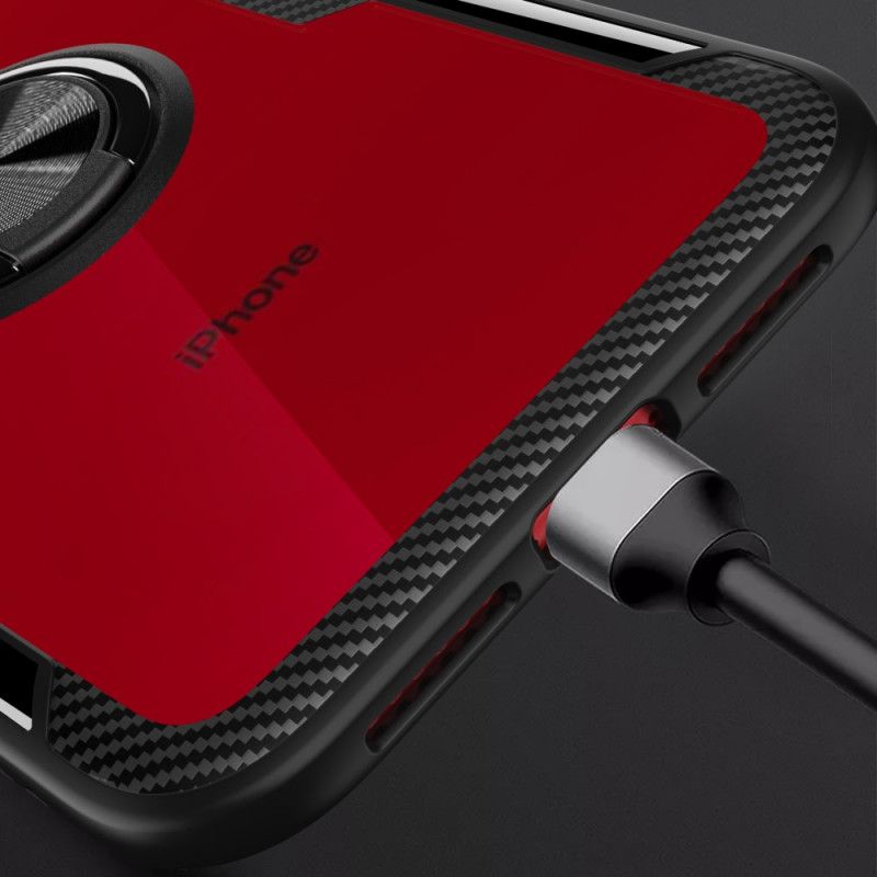 Coque iPhone Xr Verre Trempé Anneau-support