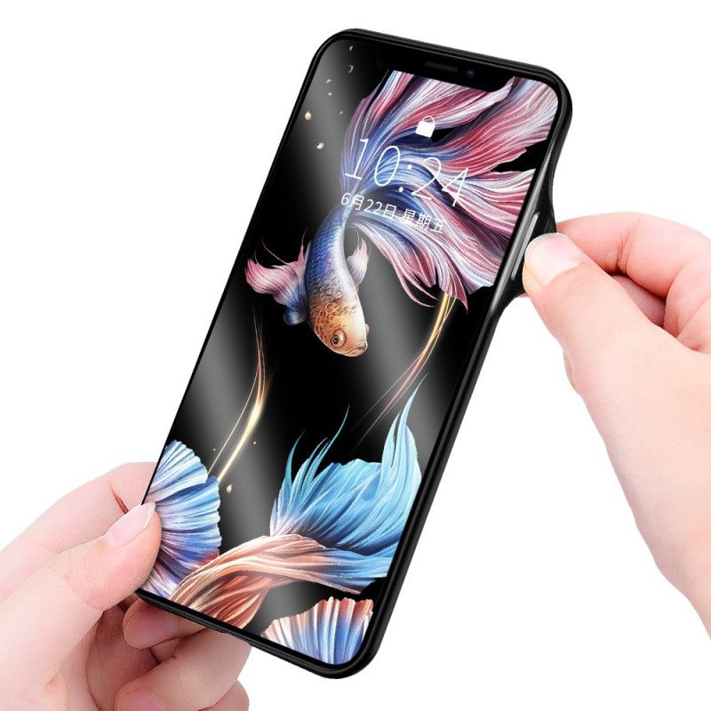 Coque iPhone Xr Verre Trempé Avec Motif Fluorescent