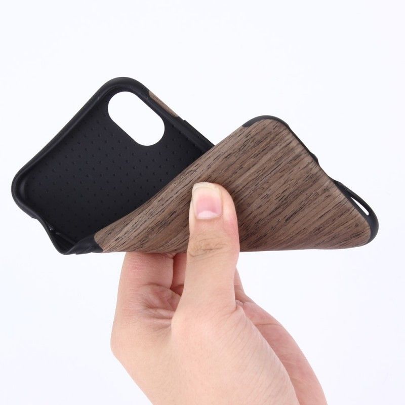 Coque iPhone Xr Wood Grain Unique