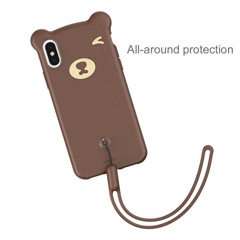 Coque iPhone Xs Baseus Petit Ours