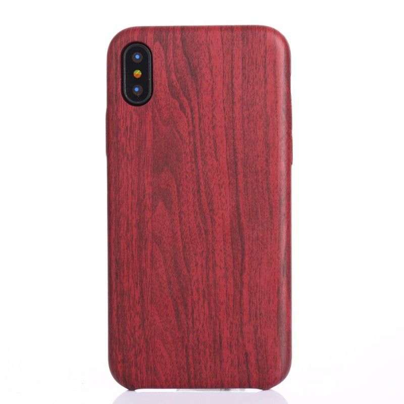 Coque iPhone Xs Effet Bois Brossé