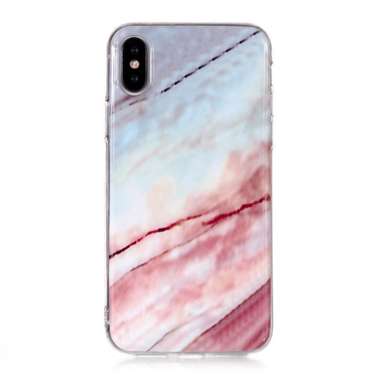 Coque iPhone Xs Marbre Éclatant