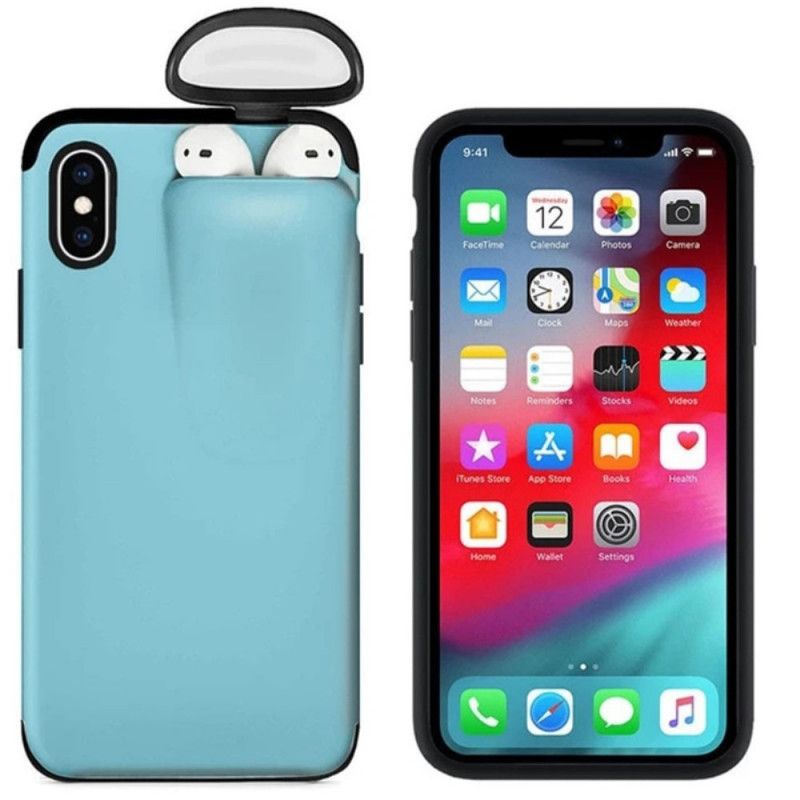 Coque iPhone Xs Max 2-en-1 Coque Airpods