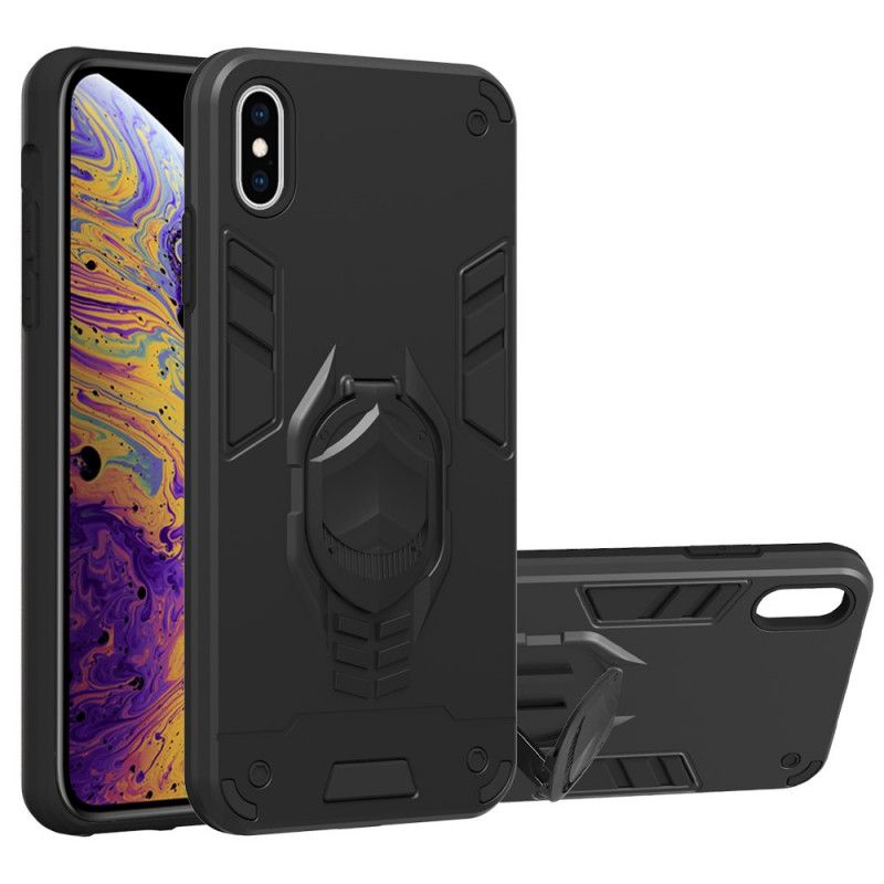 Coque iPhone Xs Max Détachable Armure Avec Anneau-support