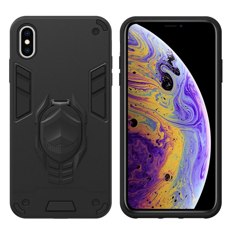 Coque iPhone Xs Max Détachable Armure Avec Anneau-support