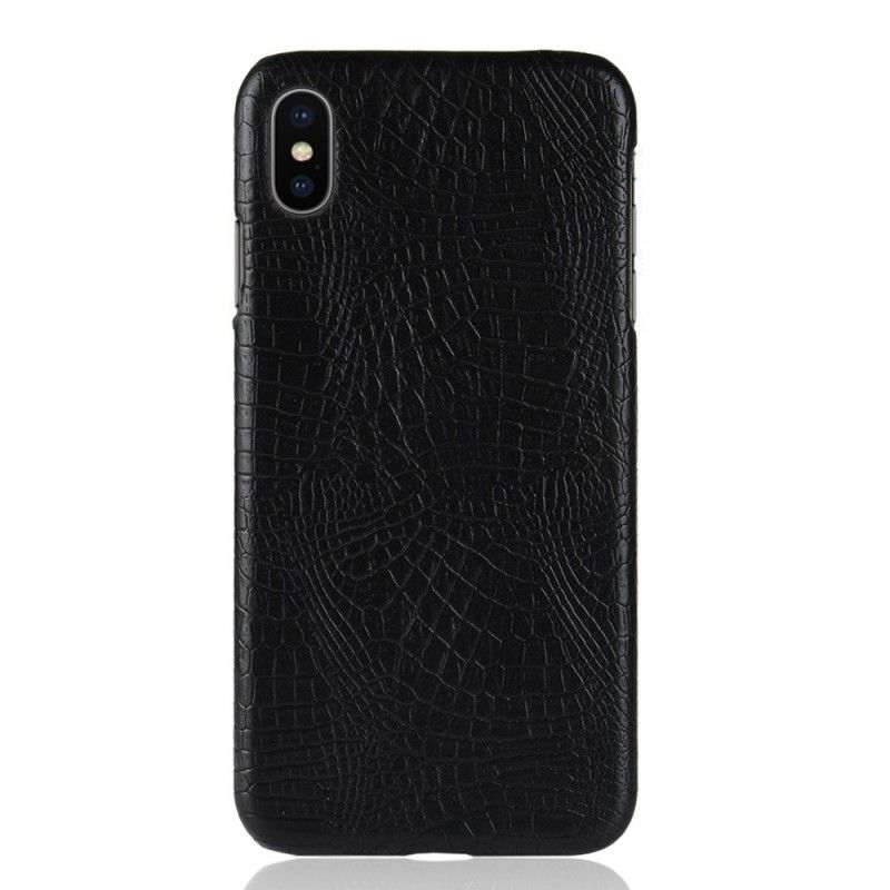 Coque iPhone Xs Max Effet Peau De Crocodile