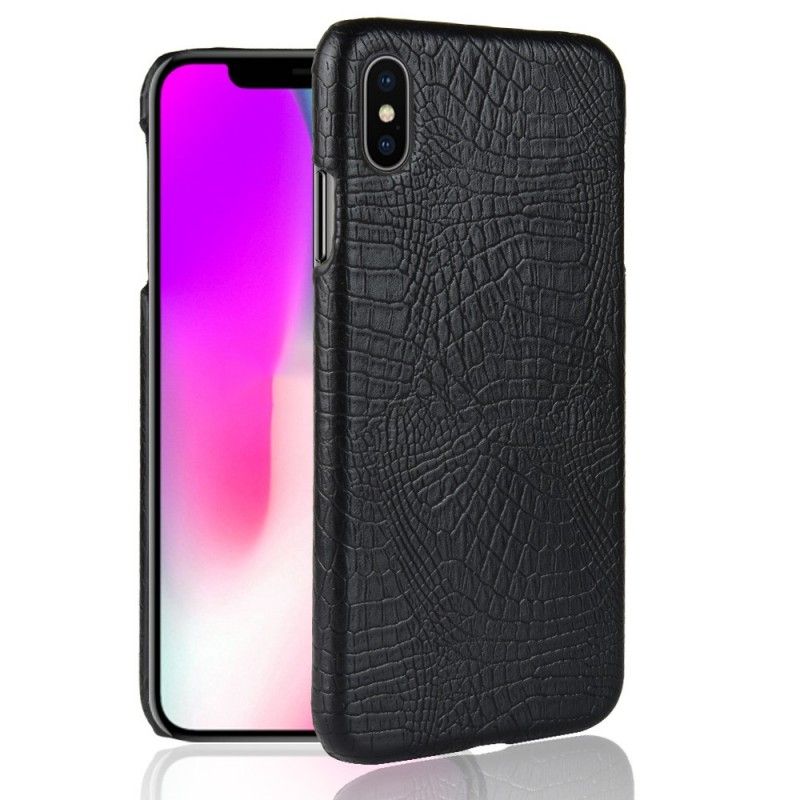 Coque iPhone Xs Max Effet Peau De Crocodile