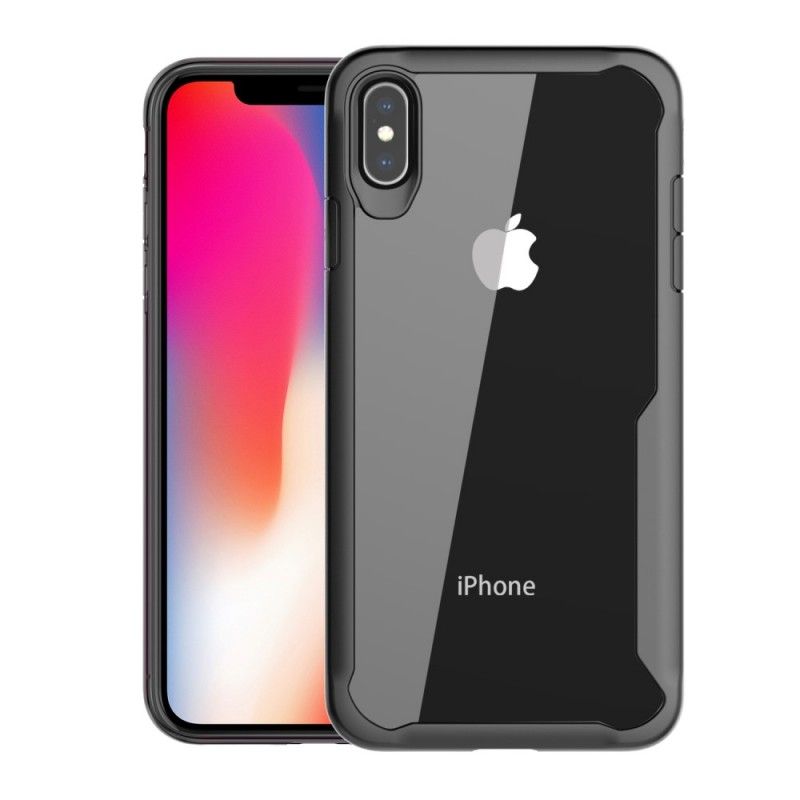 Coque iPhone Xs Max Hybride Rebord Biseauté