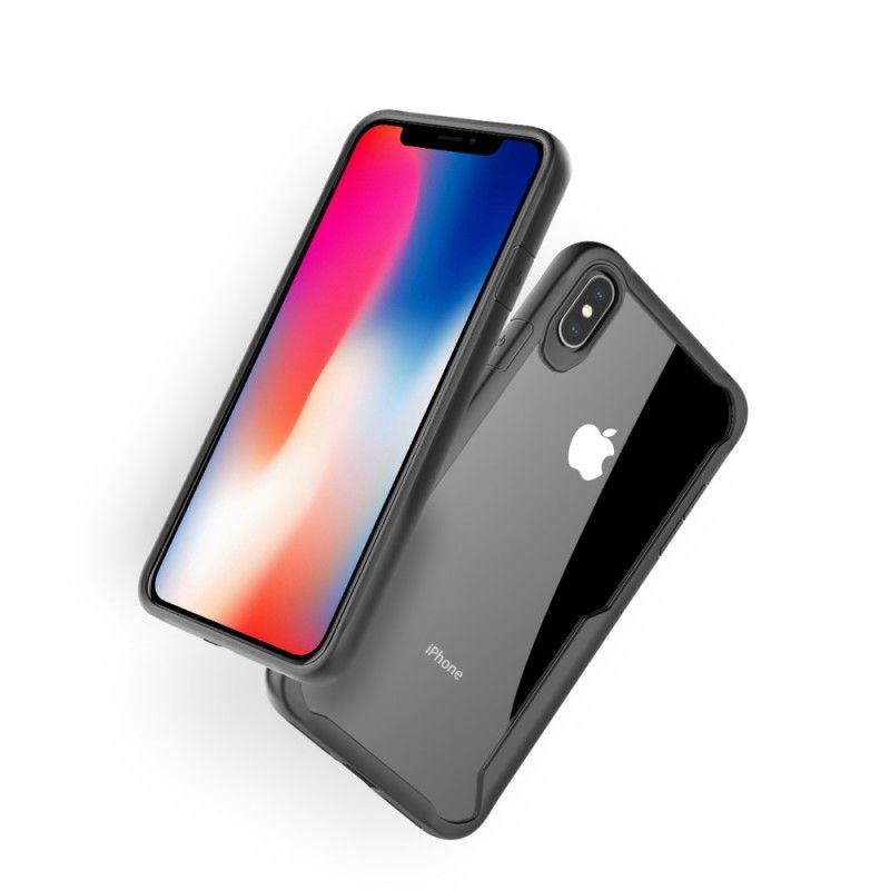 Coque iPhone Xs Max Hybride Rebord Biseauté